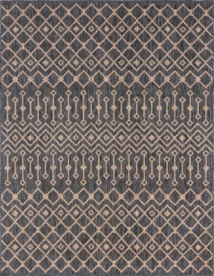 Detail image of 7' 10 x 11' Easy-Clean Trellis Indoor / Outdoor Rug
