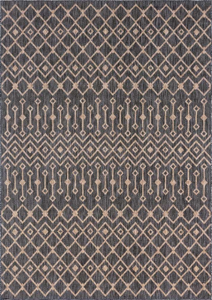 7' 10 x 11' Easy-Clean Trellis Indoor / Outdoor Rug