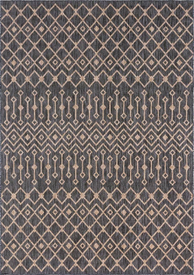 Detail image of 7' 10 x 11' Easy-Clean Trellis Indoor / Outdoor Rug