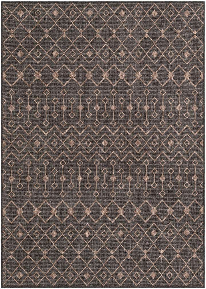 5' 3 x 7' Easy-Clean Trellis Indoor / Outdoor Rug