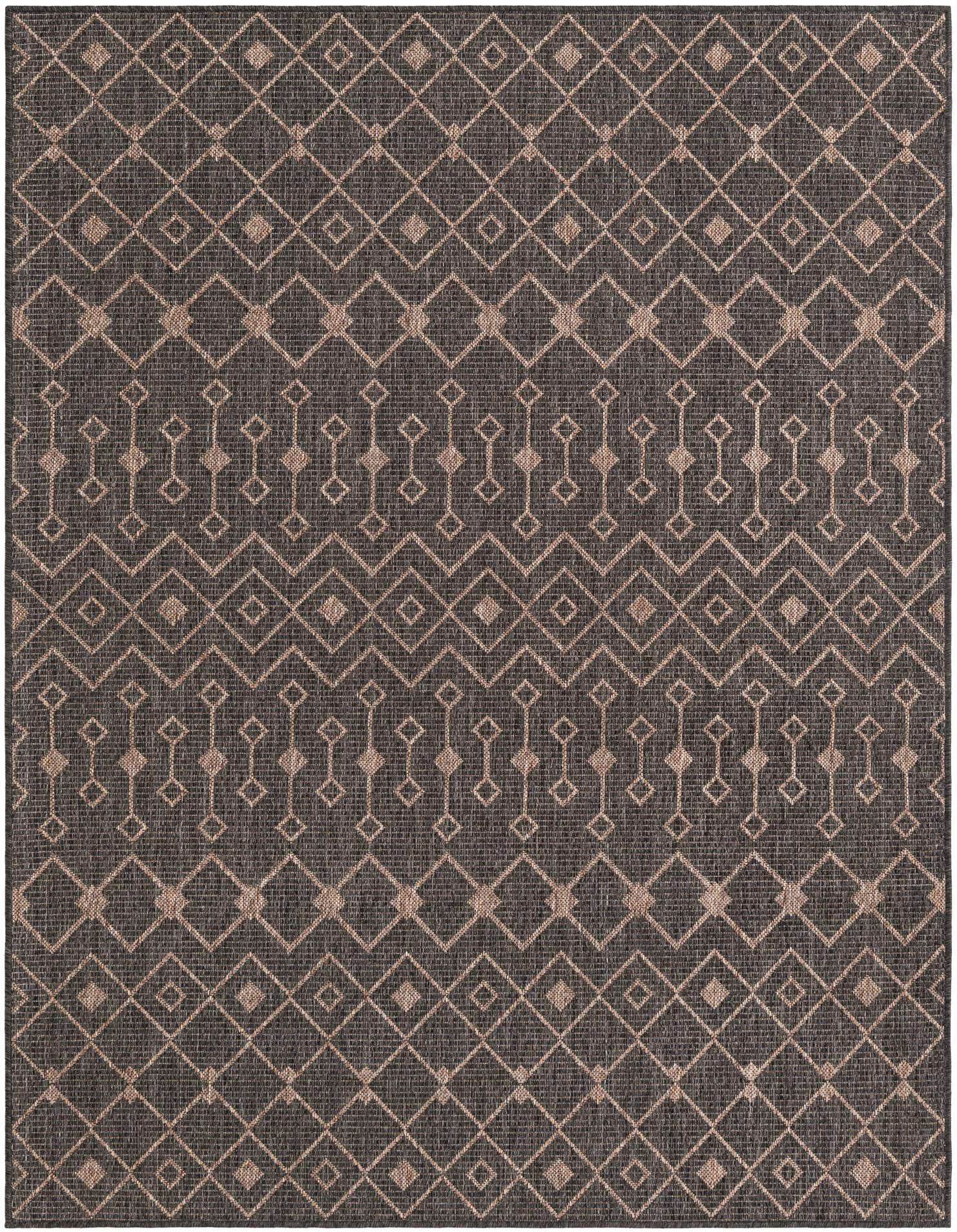 5' 3 x 7' Easy-Clean Trellis Indoor / Outdoor Rug