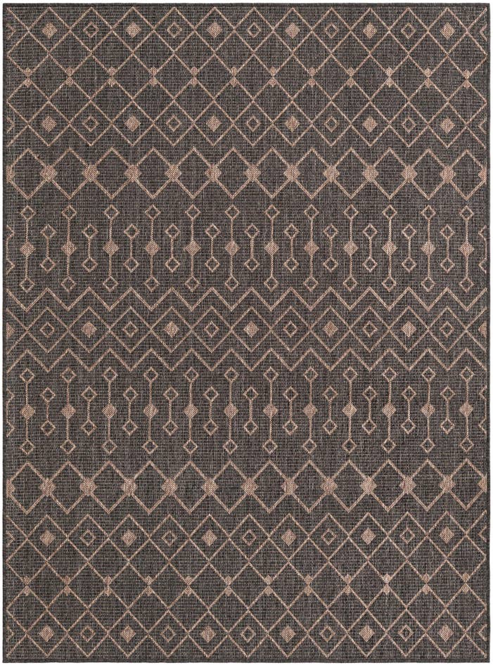 Detail image of 5' 3 x 7' Easy-Clean Trellis Indoor / Outdoor Rug