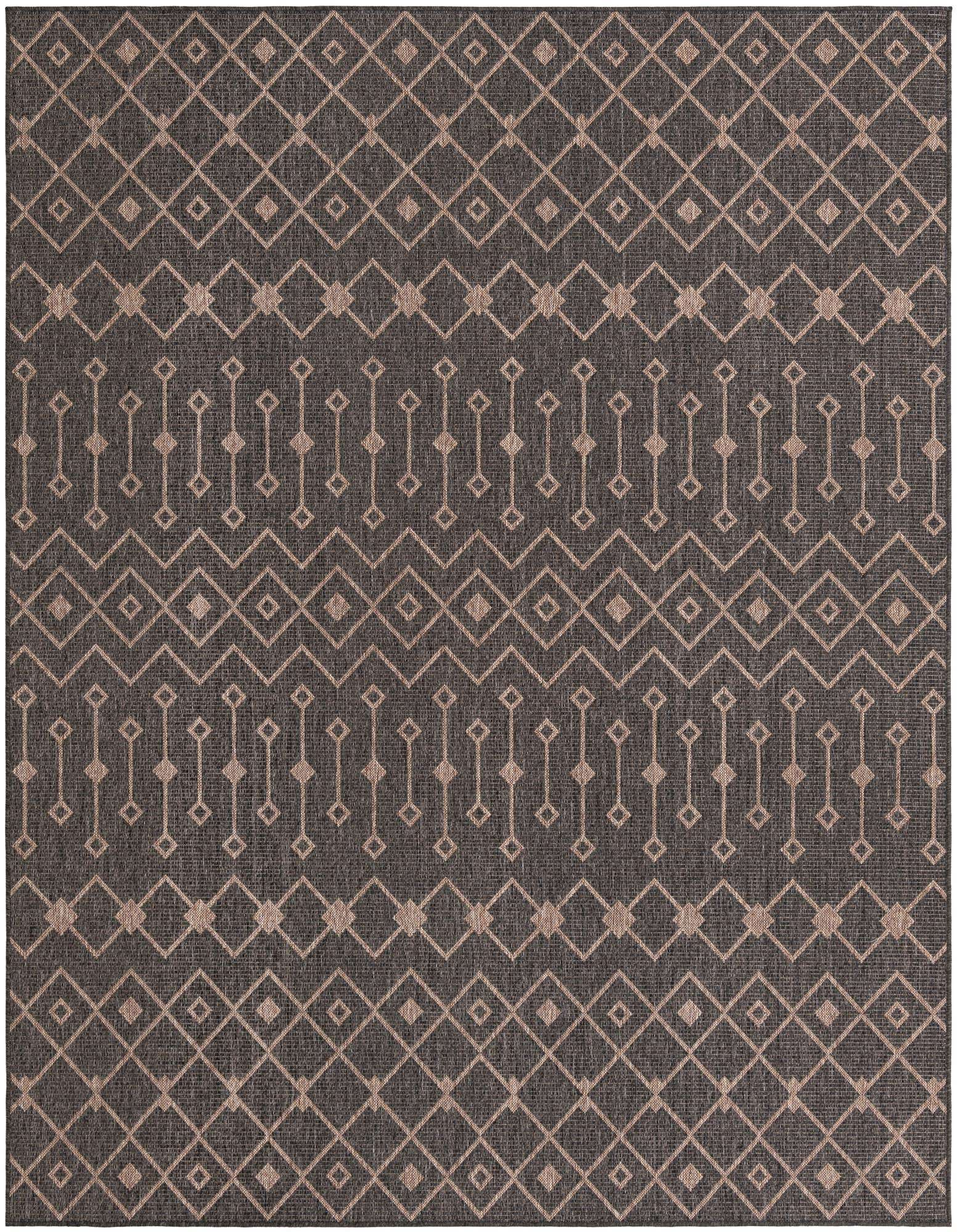 7' 10 x 10' Easy-Clean Trellis Indoor / Outdoor Rug