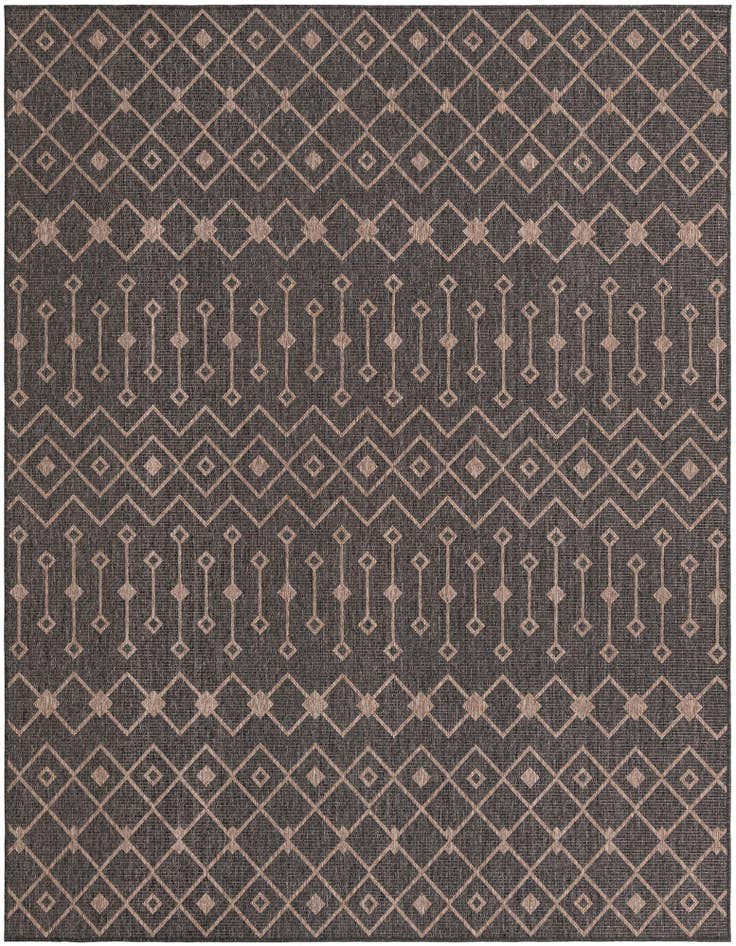 Detail image of 7' 10 x 10' Easy-Clean Trellis Indoor / Outdoor Rug