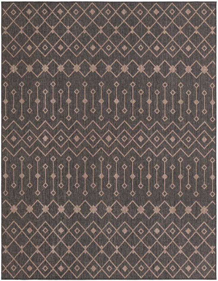Detail image of 7' 10 x 10' Easy-Clean Trellis Indoor / Outdoor Rug