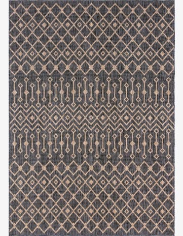7' 10 x 11' Easy-Clean Trellis Indoor / Outdoor Rug