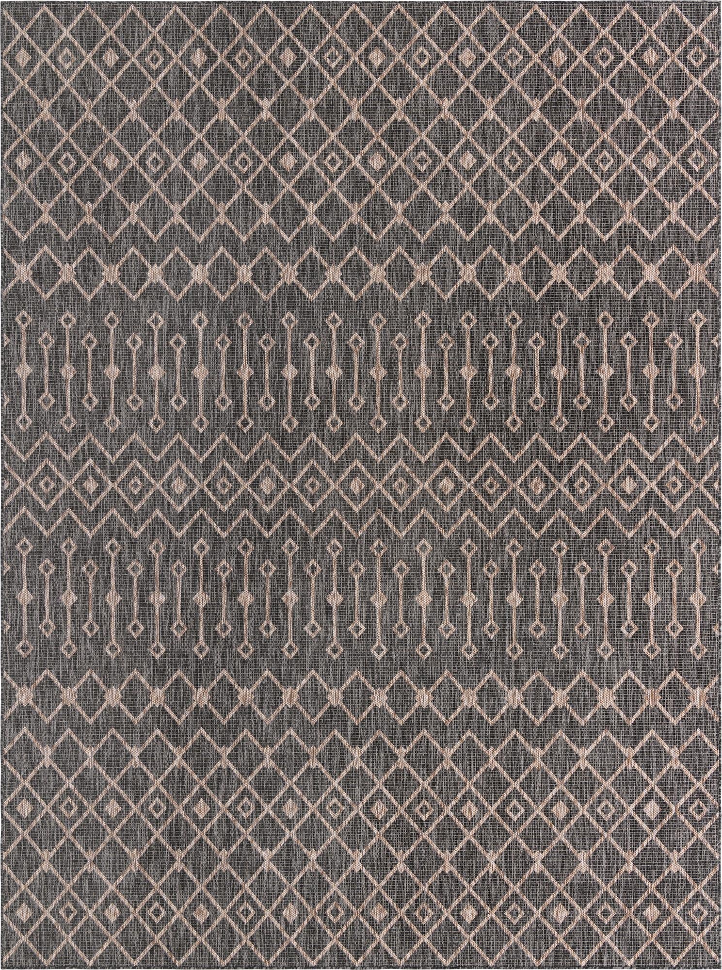 Primary image 10' x 13'  Washable Trellis Indoor / Outdoor Rug