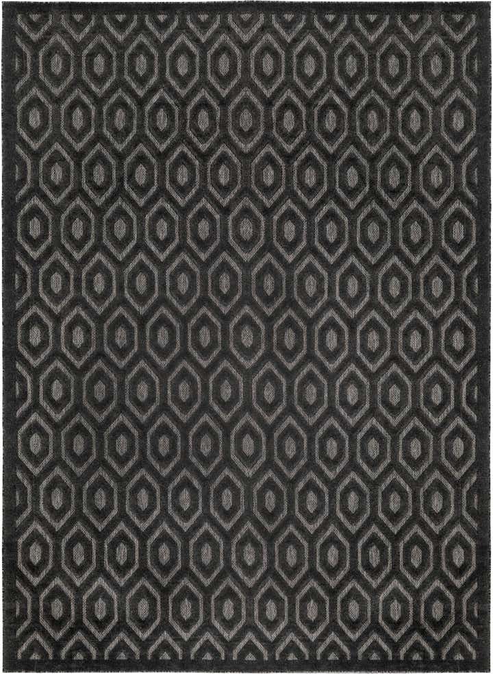 9' x 12' Easy-Clean Trellis Textured Indoor / Outdoor Rug