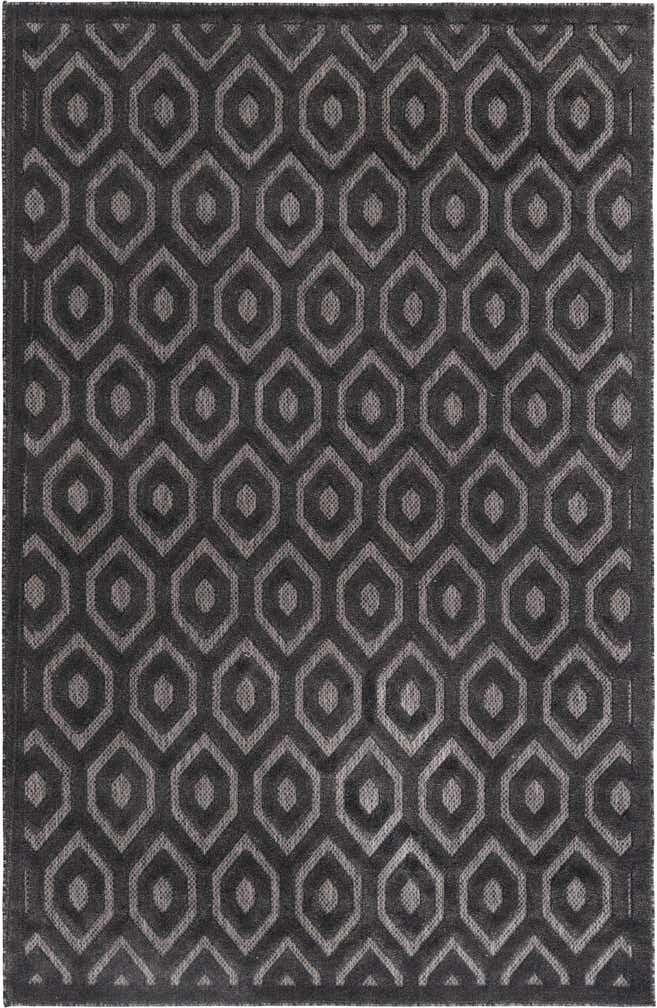 6' x 9' Easy-Clean Trellis Textured Indoor / Outdoor Rug