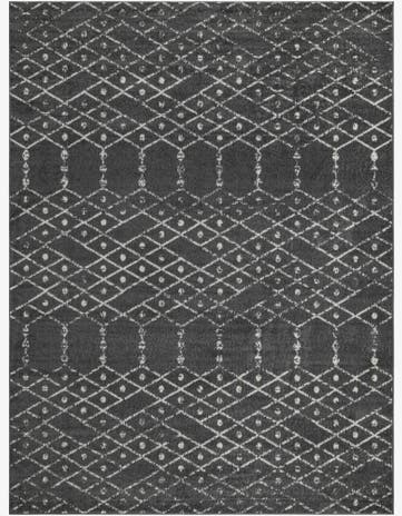 Charcoal Gray Paxon Trellis Rug