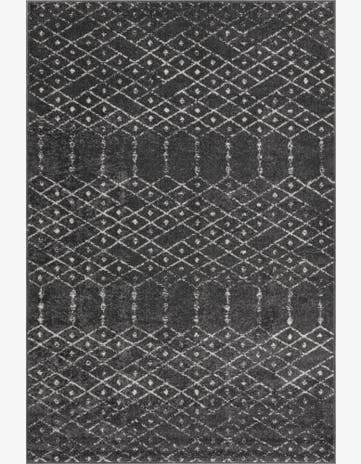 Charcoal Gray Paxon Trellis Rug