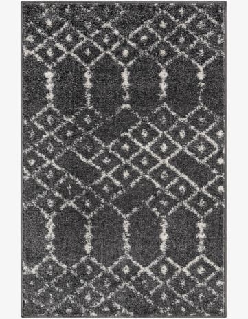 Charcoal Gray Paxon Trellis Rug