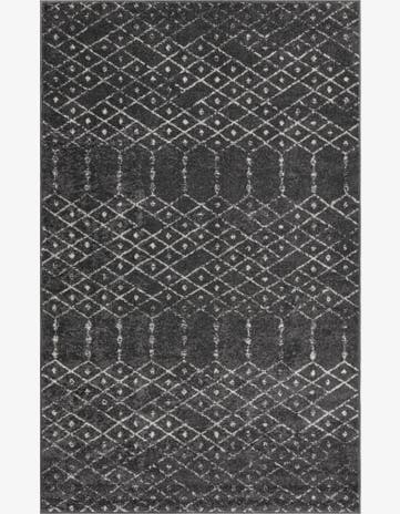Charcoal Gray Paxon Trellis Rug