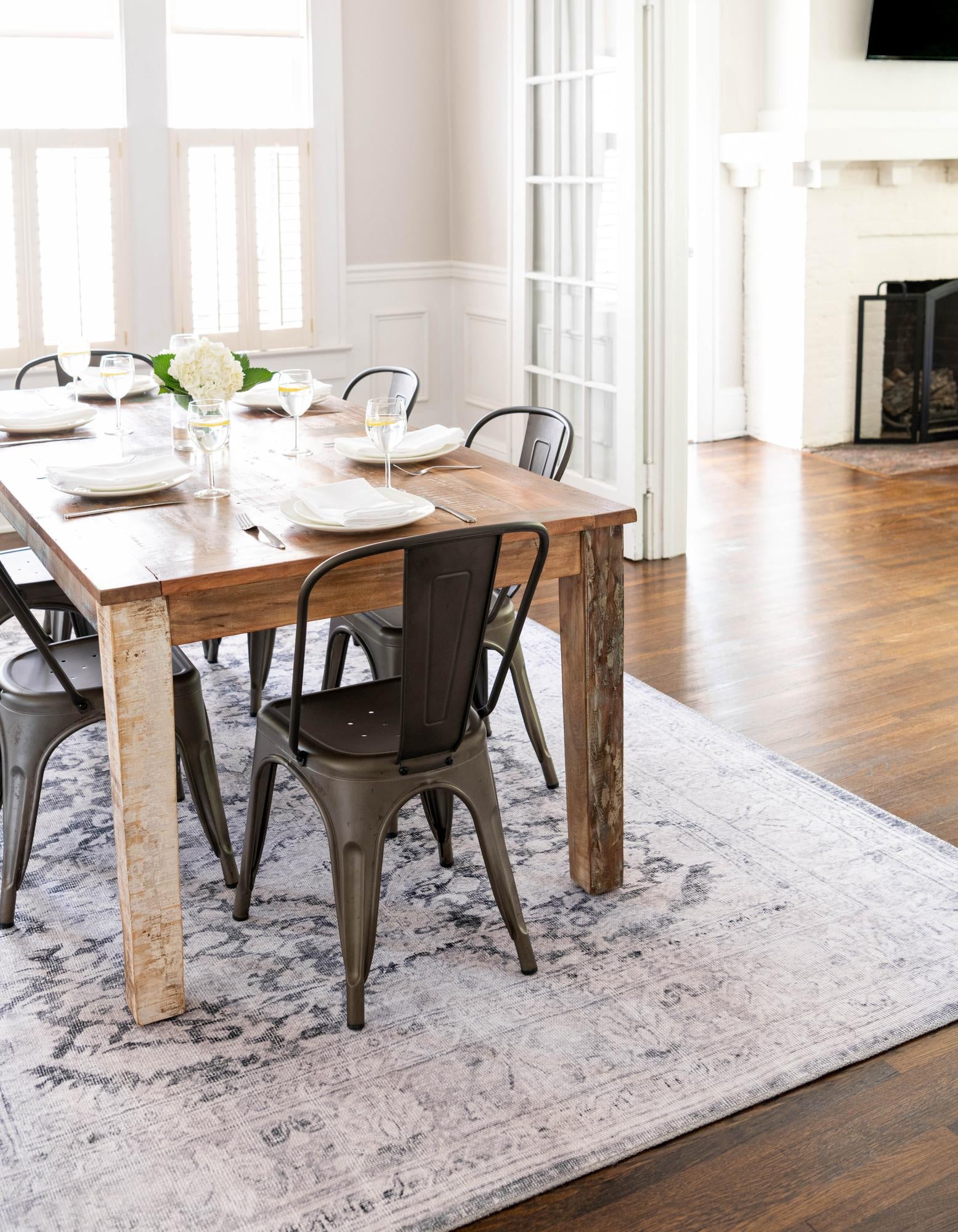 3' 6 x 5' 6 Washable Timeless Rug