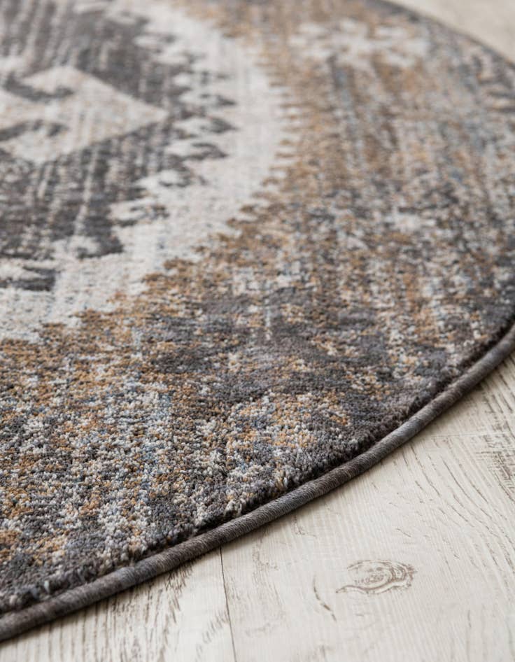 Detail image of 5' 3 x 5' 3 Eco Southwestern Round Rug
