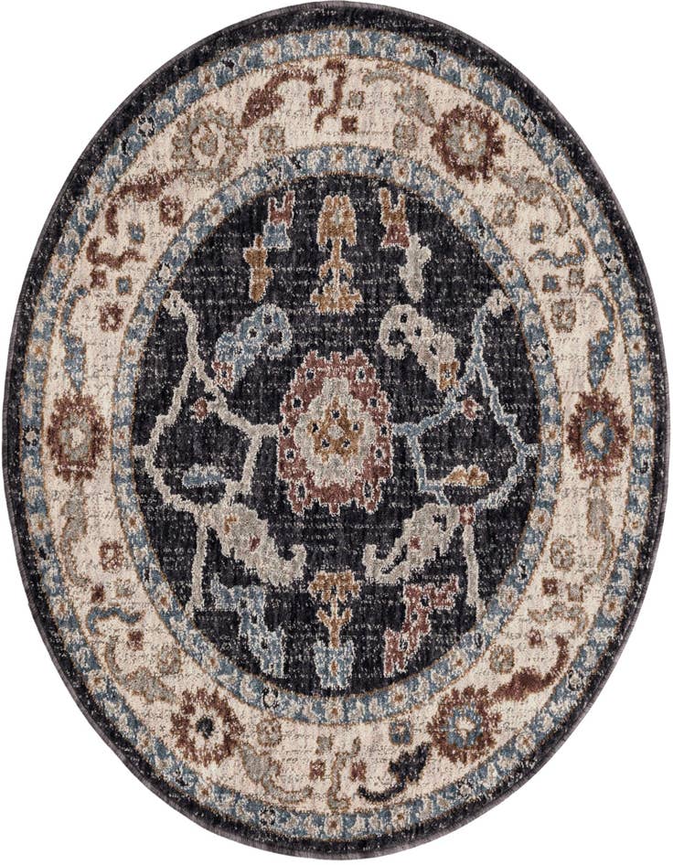 Detail image of 3' 3 x 3' 3 Eco Traditional Round Rug