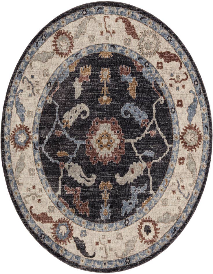 Detail image of 7' x 7' Eco Traditional Round Rug