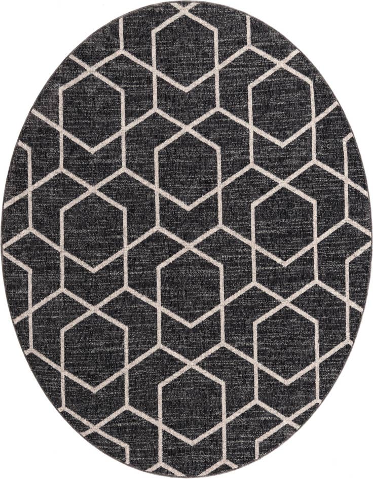 Detail image of 7' x 7' Eco Trellis Round Rug