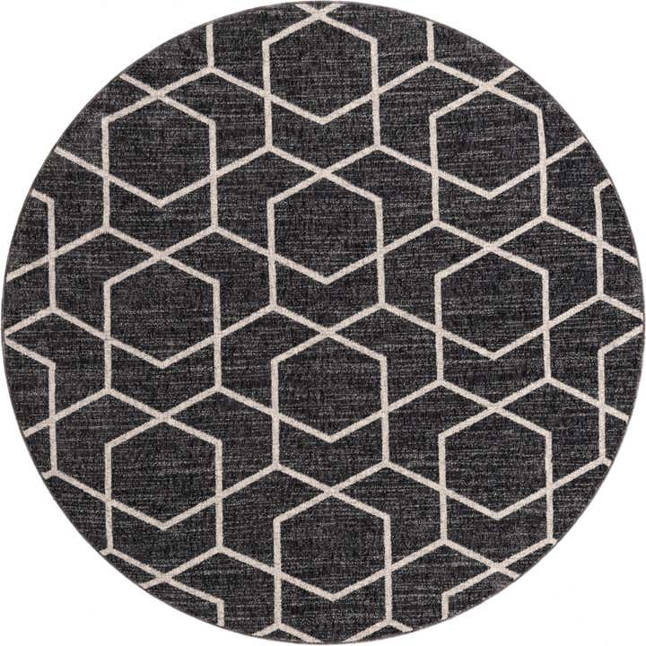 7' x 7' Eco Trellis Round Rug
