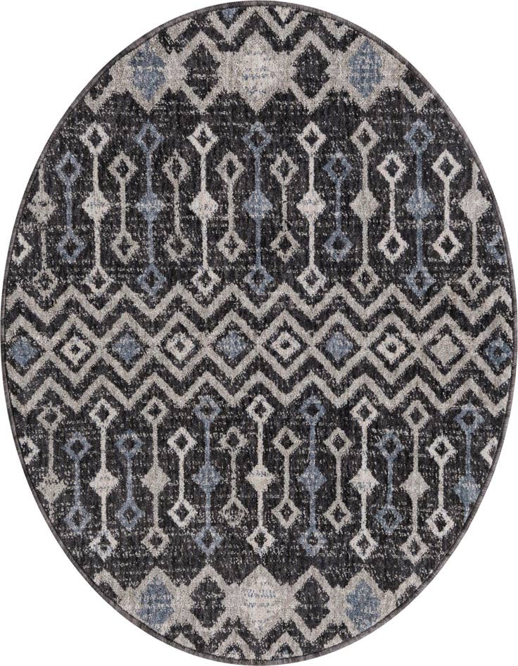 Detail image of 3' 3 x 3' 3 Eco Trellis Round Rug