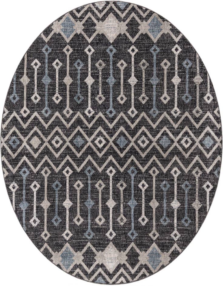 Detail image of 7' x 7' Eco Trellis Round Rug