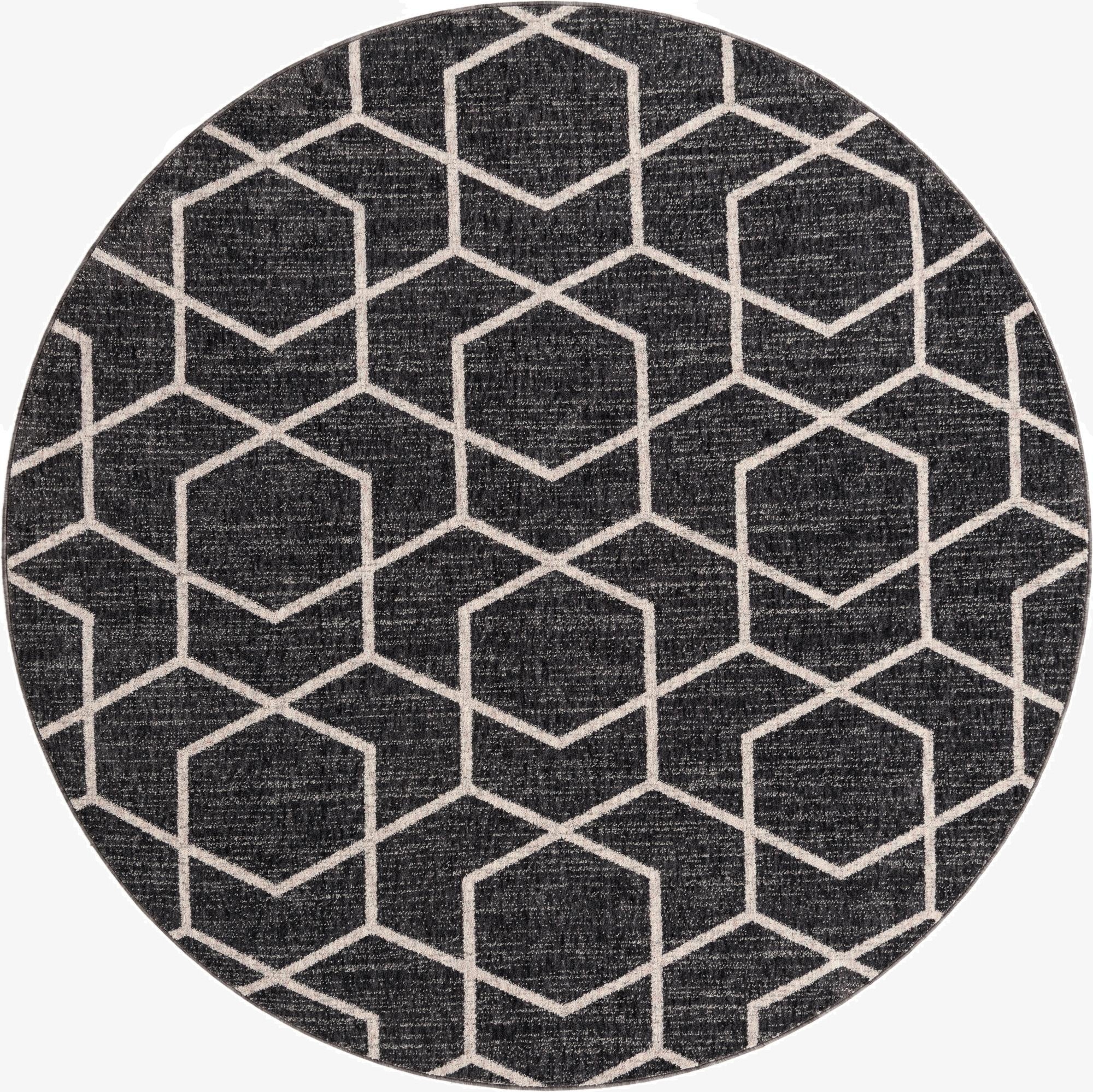 Primary image 7' x 7' Eco Trellis Round Rug