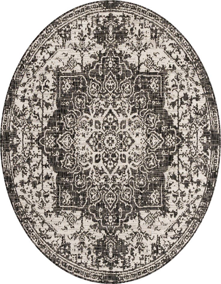 Detail image of 6' 7 x 6' 7 Easy-Clean Jill Zarin Dubai Indoor / Outdoor Round Rug