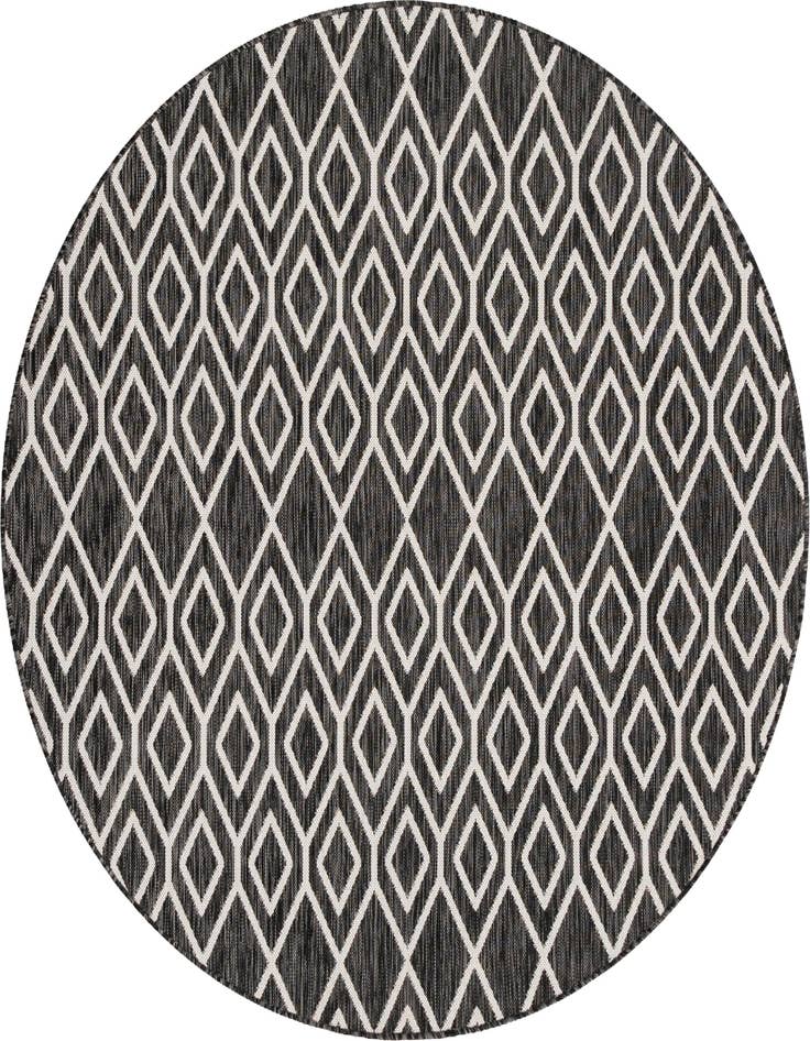 Detail image of 6' 7 x 6' 7 Easy-Clean Jill Zarin Turks and Caicos Indoor / Outdoor Round Rug