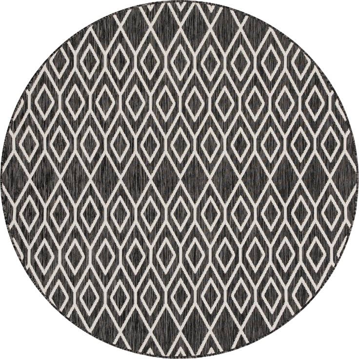 Detail image of 6' 7 x 6' 7 Easy-Clean Jill Zarin Turks and Caicos Indoor / Outdoor Round Rug
