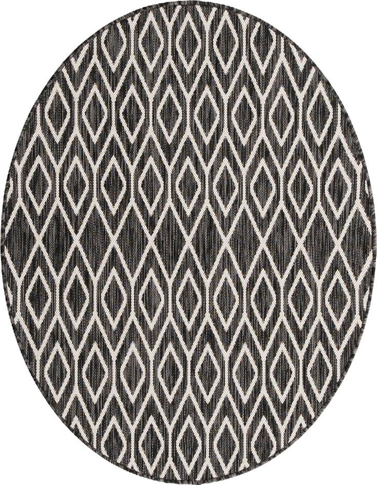 Detail image of 4' x 4' Easy-Clean Jill Zarin Turks and Caicos Indoor / Outdoor Round Rug