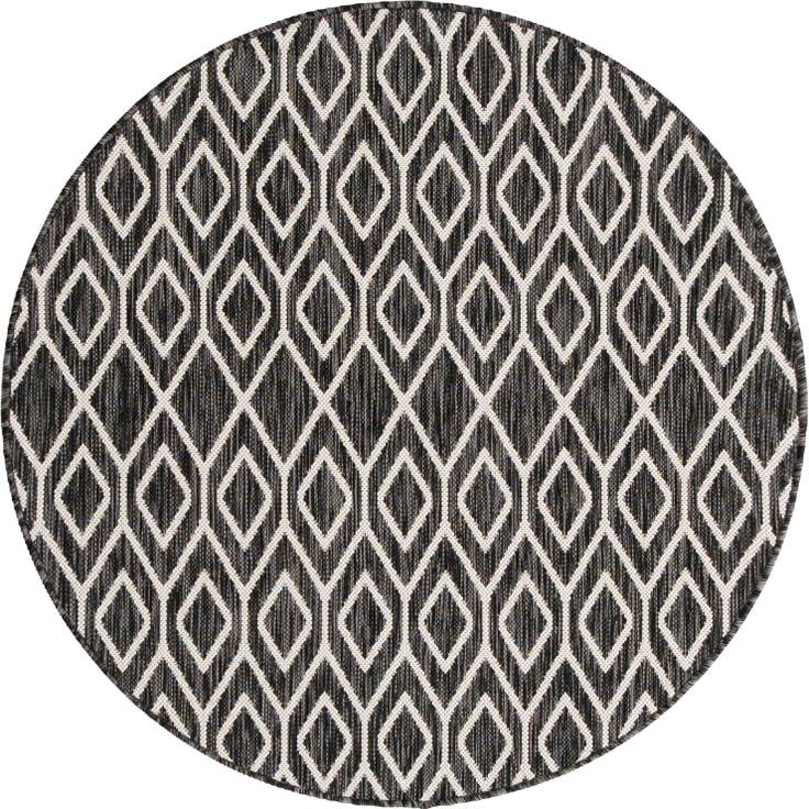 Detail image of 4' x 4' Easy-Clean Jill Zarin Turks and Caicos Indoor / Outdoor Round Rug