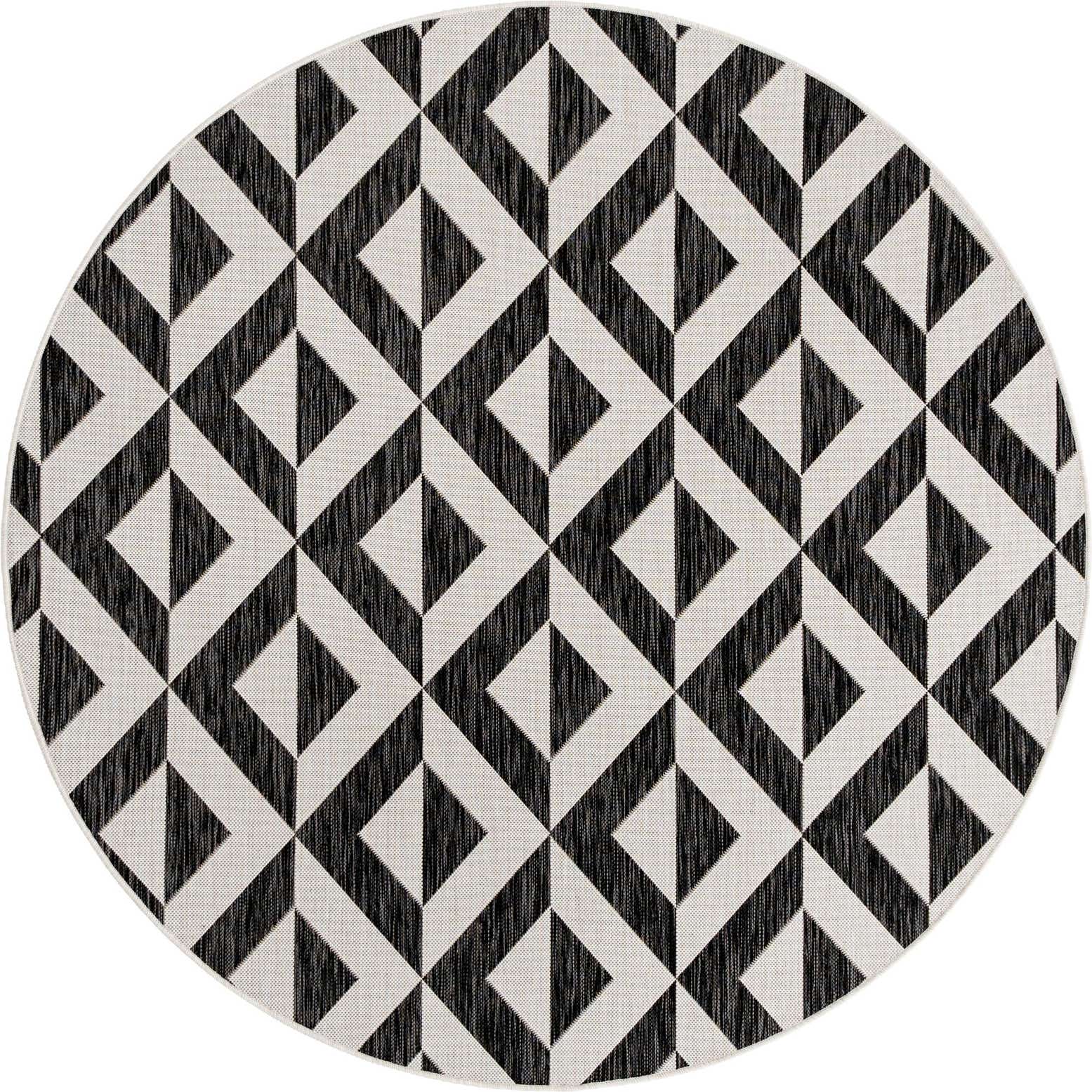 6' 7 x 6' 7 Easy-Clean Jill Zarin Napa Indoor / Outdoor Round Rug