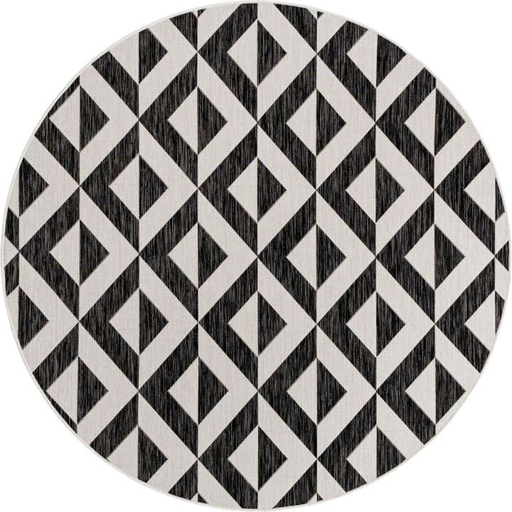 6' 7 x 6' 7 Easy-Clean Jill Zarin Napa Indoor / Outdoor Round Rug