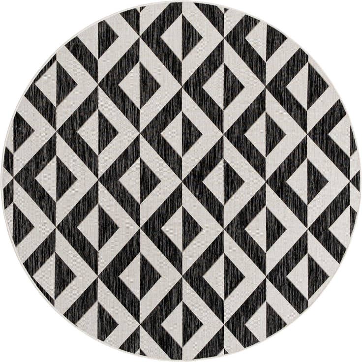 Detail image of 6' 7 x 6' 7 Easy-Clean Jill Zarin Napa Indoor / Outdoor Round Rug