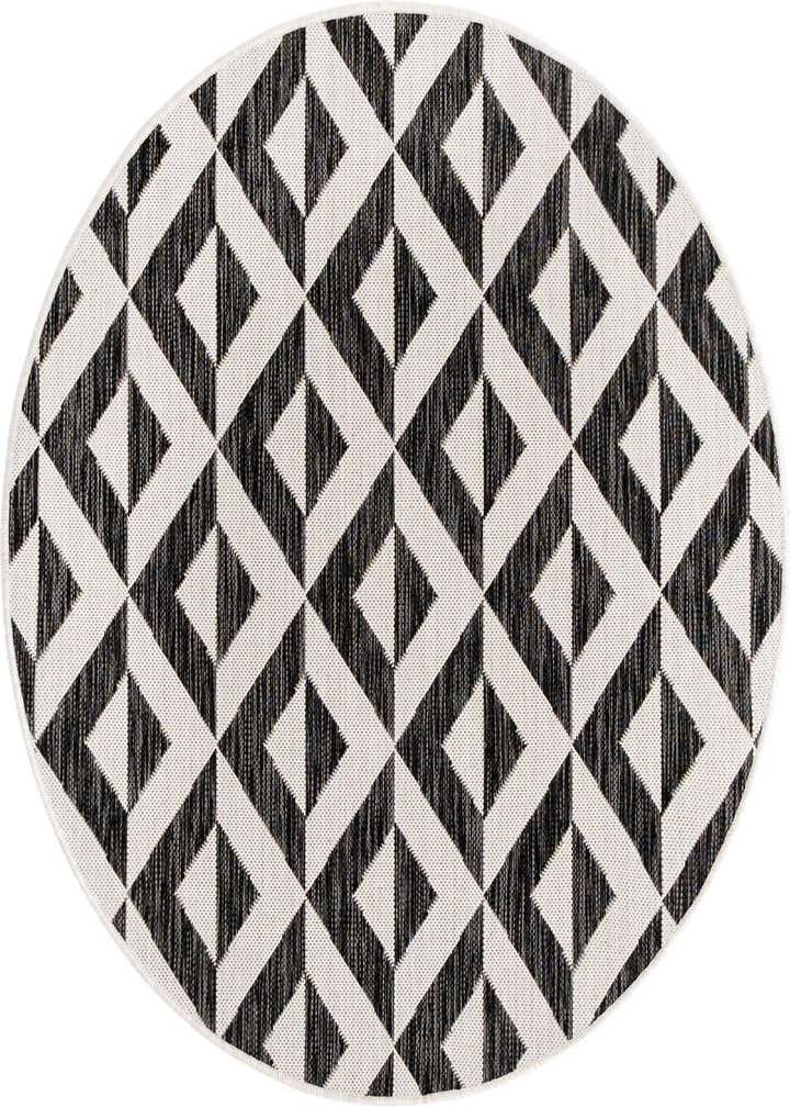 4' x 4' Easy-Clean Jill Zarin Napa Indoor / Outdoor Round Rug