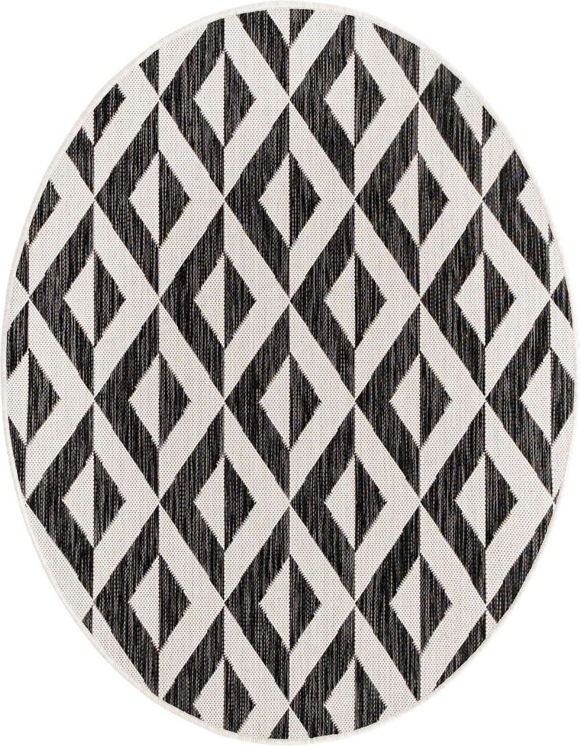 4' x 4' Easy-Clean Jill Zarin Napa Indoor / Outdoor Round Rug