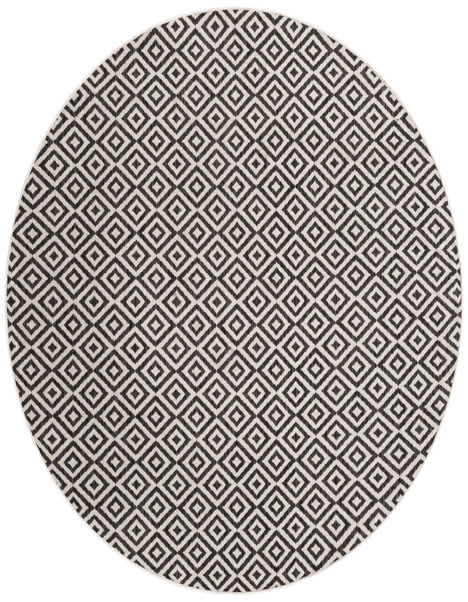 6' 7 x 6' 7 Easy-Clean Jill Zarin Costa Rica Indoor / Outdoor Round Rug