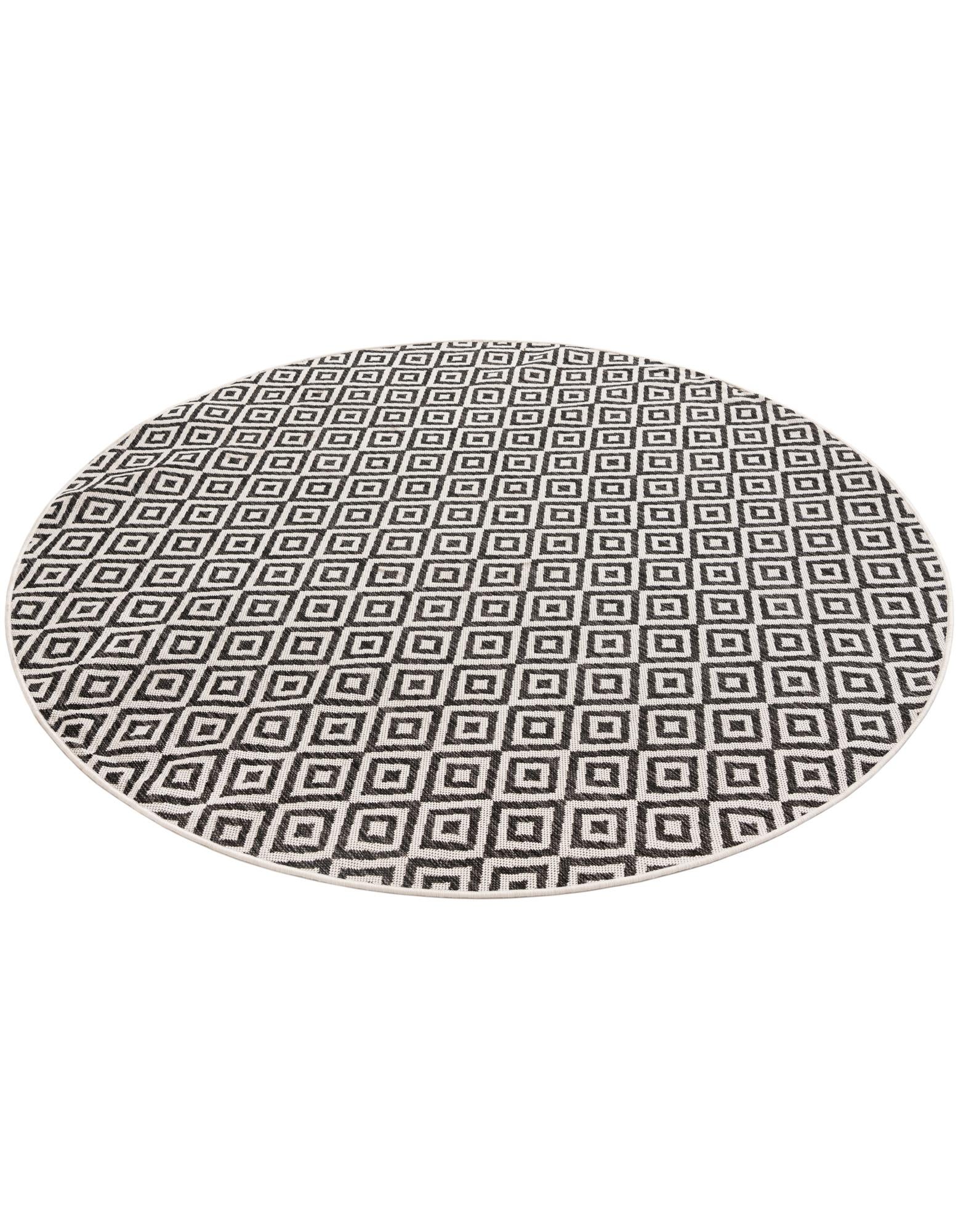 6' 7 x 6' 7 Easy-Clean Jill Zarin Costa Rica Indoor / Outdoor Round Rug