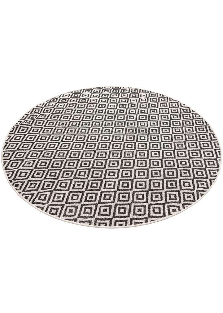 6' 7 x 6' 7 Easy-Clean Jill Zarin Costa Rica Indoor / Outdoor Round Rug