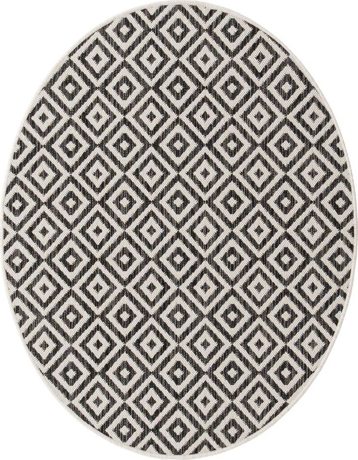 Detail image of 4' x 4' Easy-Clean Jill Zarin Costa Rica Indoor / Outdoor Round Rug