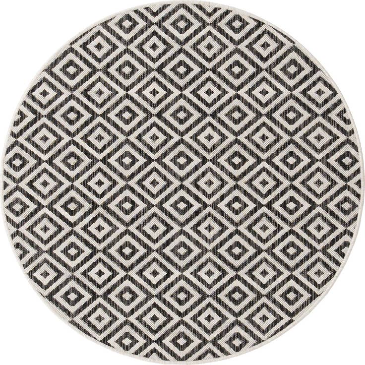 Detail image of 4' x 4' Easy-Clean Jill Zarin Costa Rica Indoor / Outdoor Round Rug