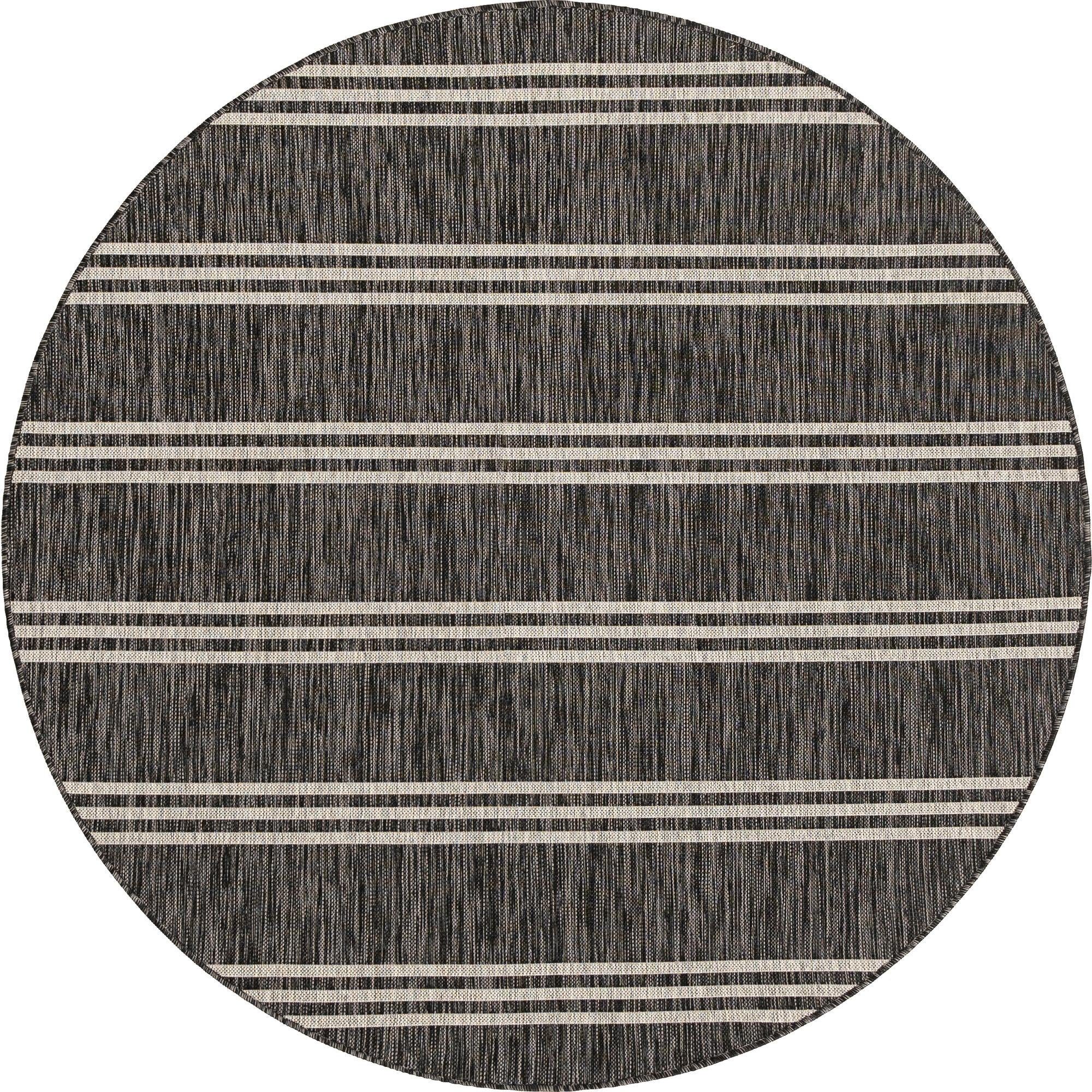 6' x 6' Easy-Clean Jill Zarin Anguilla Indoor / Outdoor Round Rug