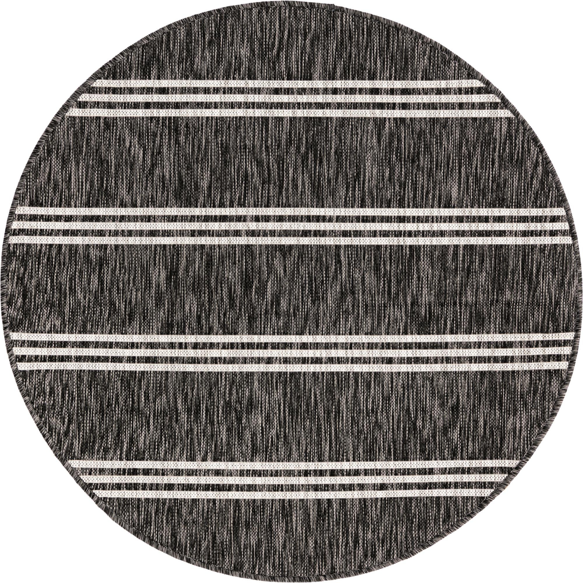 4' x 4' Easy-Clean Jill Zarin Anguilla Indoor / Outdoor Round Rug