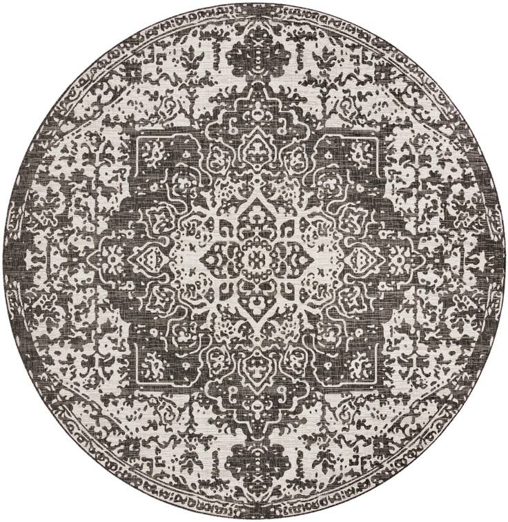 Detail image of 10' 8 x 10' 8 Easy-Clean Jill Zarin Dubai Indoor / Outdoor Round Rug