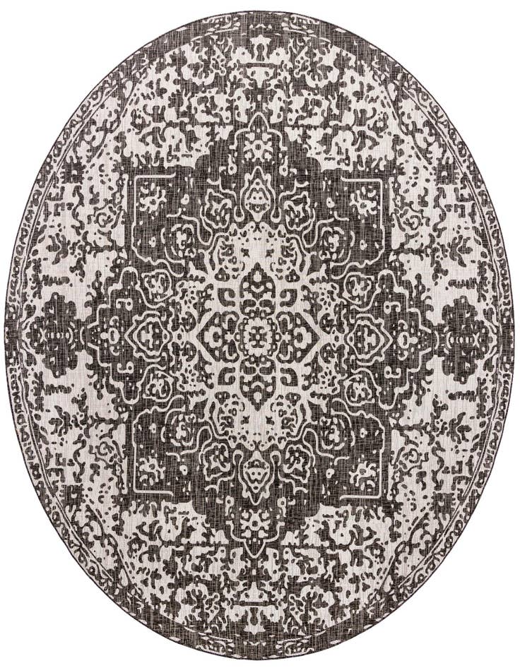 Detail image of 13' x 13' Easy-Clean Jill Zarin Dubai Indoor / Outdoor Round Rug