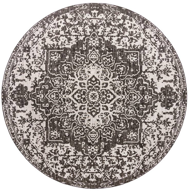 Detail image of 13' x 13' Easy-Clean Jill Zarin Dubai Indoor / Outdoor Round Rug
