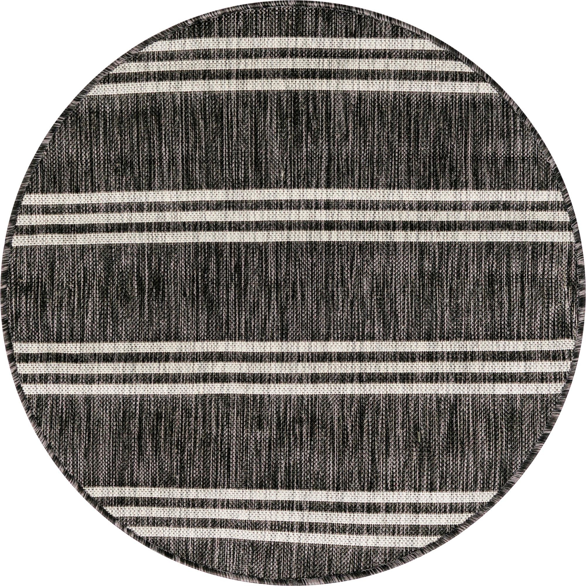 3' x 3' Easy-Clean Jill Zarin Anguilla Indoor / Outdoor Round Rug