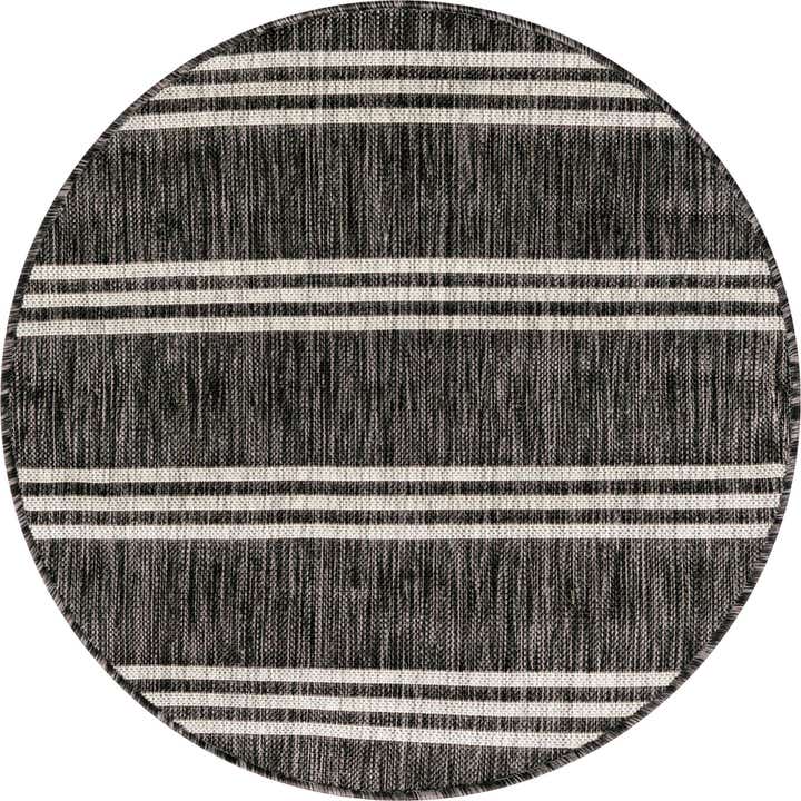 3' x 3' Easy-Clean Jill Zarin Anguilla Indoor / Outdoor Round Rug