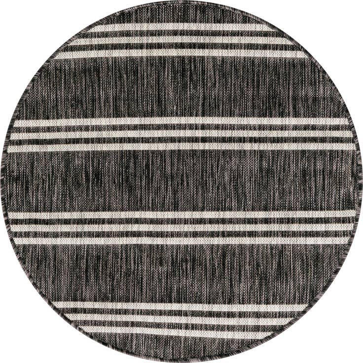 Detail image of 3' x 3' Easy-Clean Jill Zarin Anguilla Indoor / Outdoor Round Rug