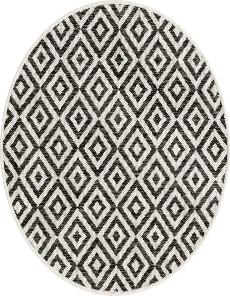 Detail image of 3' x 3' Easy-Clean Jill Zarin Costa Rica Indoor / Outdoor Round Rug